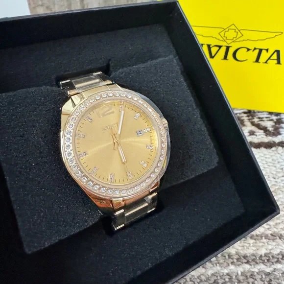 Invicta Angel Unisex Watch - 38mm, Gold